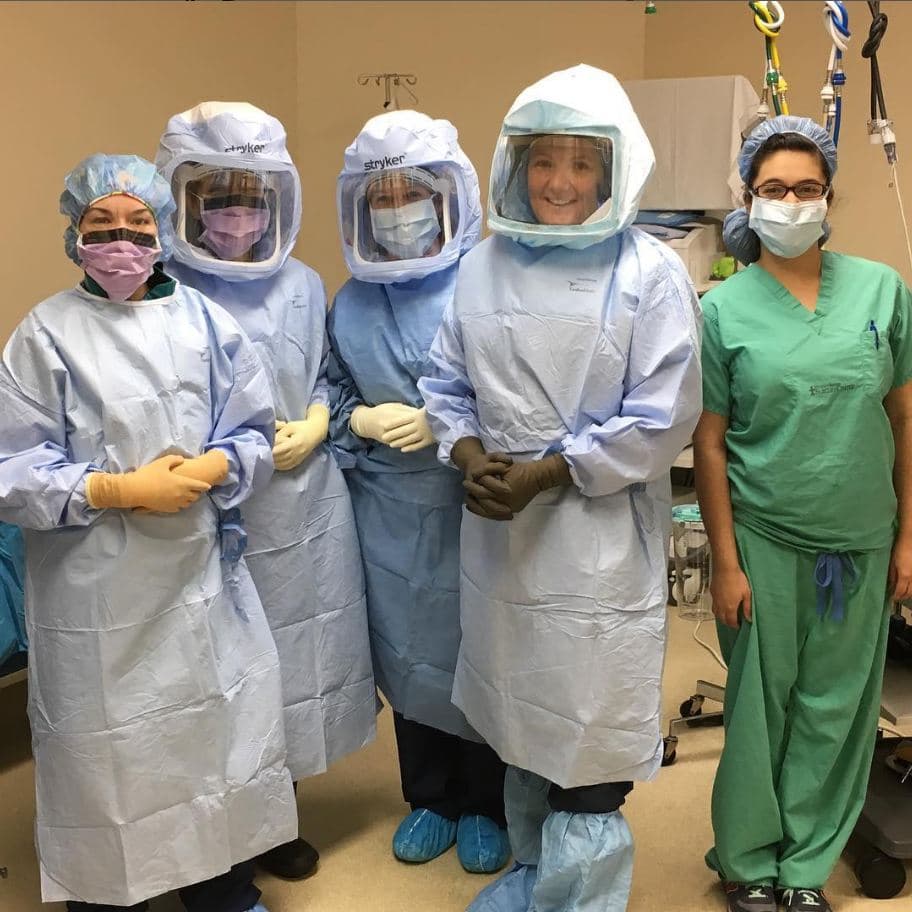 WOGO team preparing for surgery